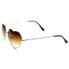 Fashion Thin Metal Cute Heart Shaped Sunglasses 8965 sold by ZeroUV