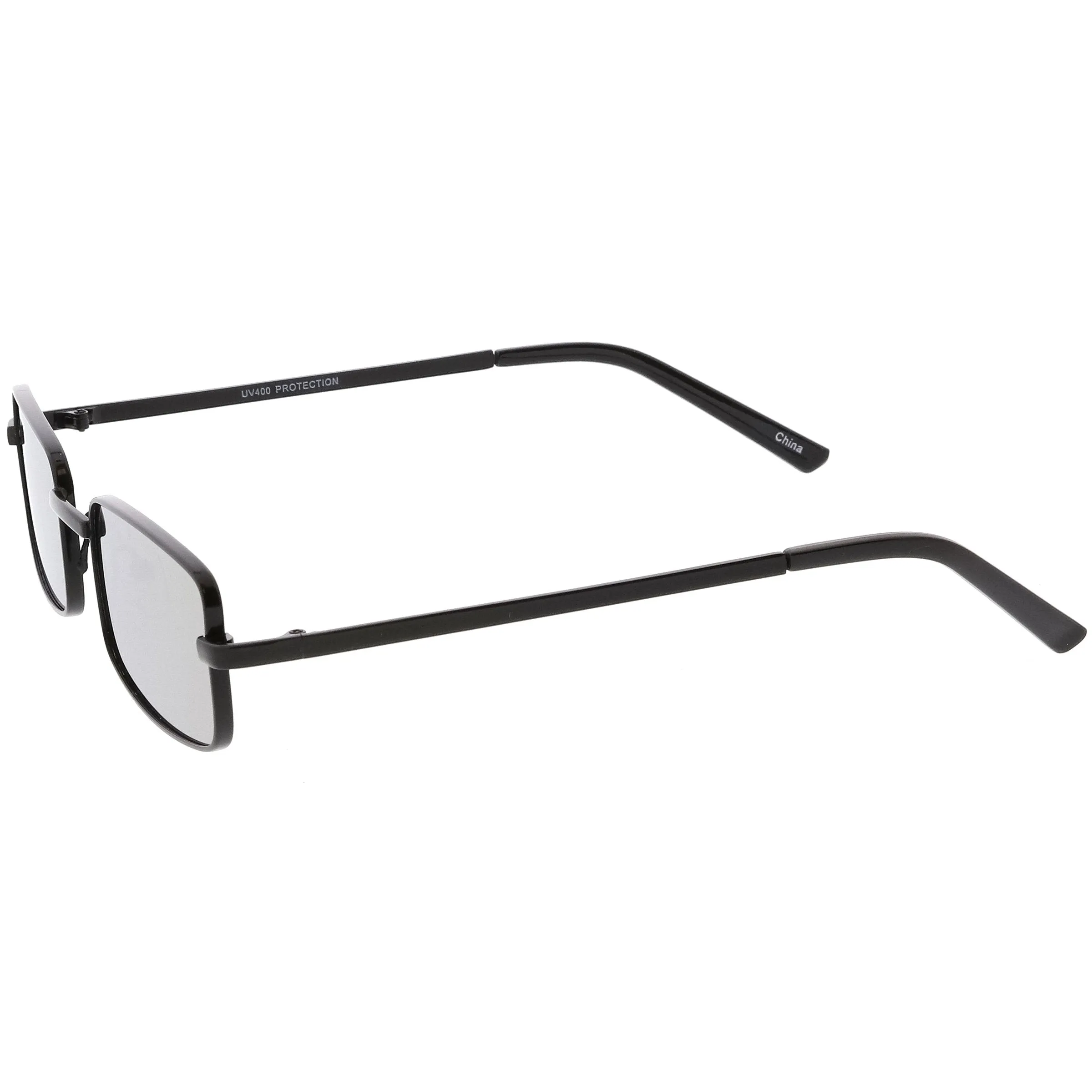 Retro Unisex Small Rectangle Mirrored Flat Lens Sunglasses C597 sold by ZeroUV product image thumbnail 3