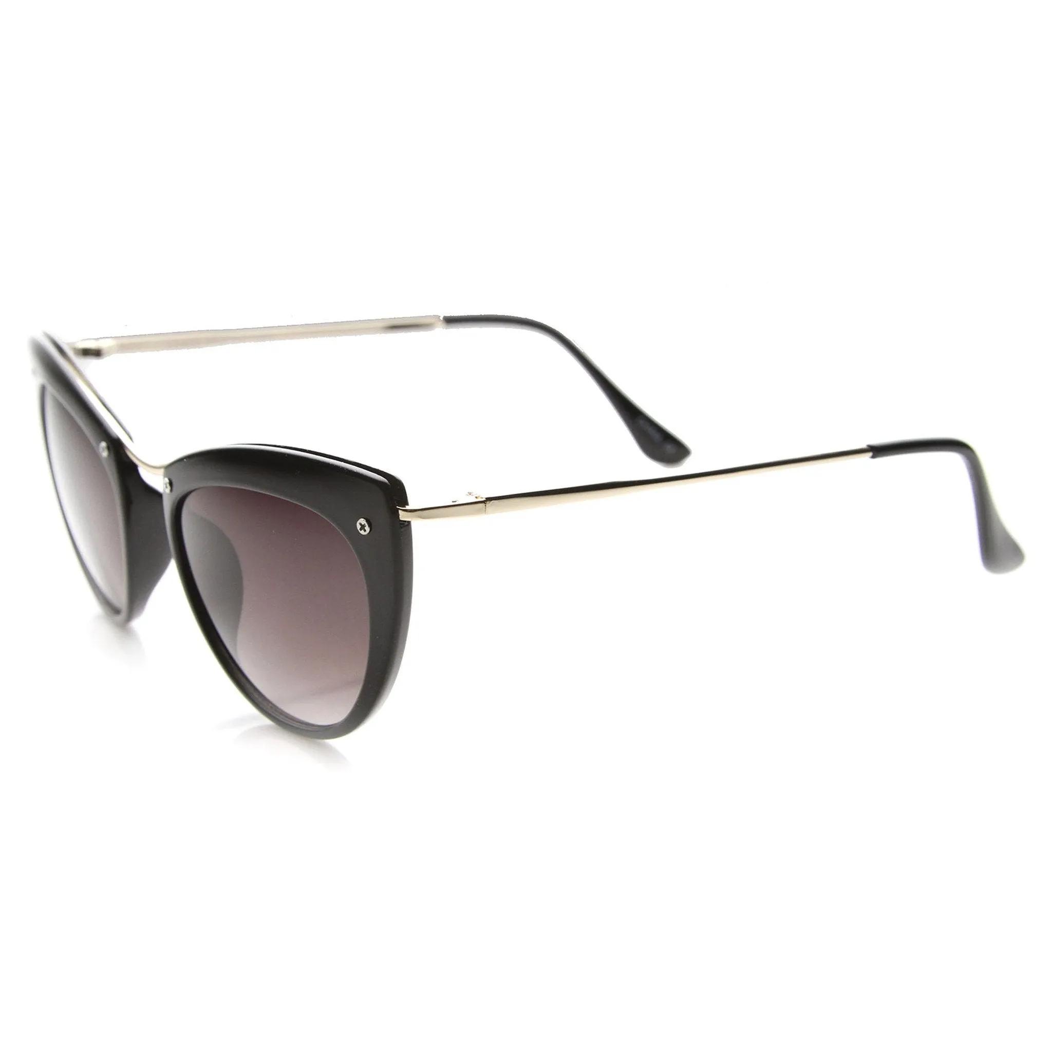 Women's Elegant Cat Eye Sunglasses With Metal Temples 9802 sold by ZeroUV product image thumbnail 5