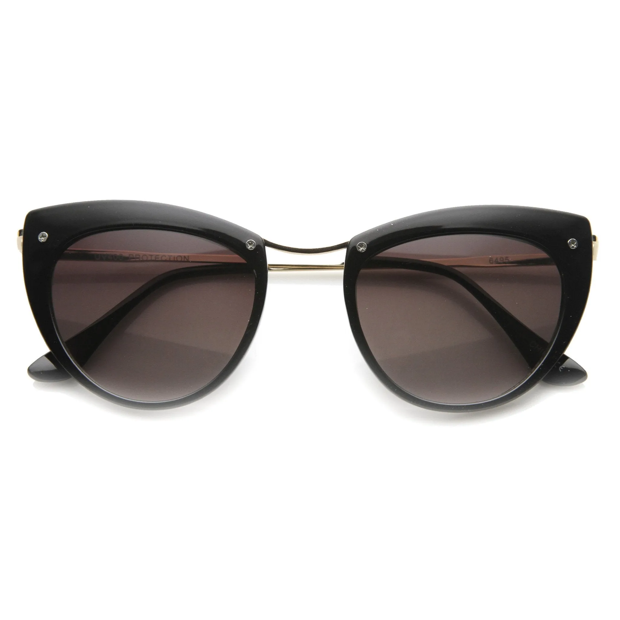 Women's Elegant Cat Eye Sunglasses With Metal Temples 9802 sold by ZeroUV product image thumbnail 3