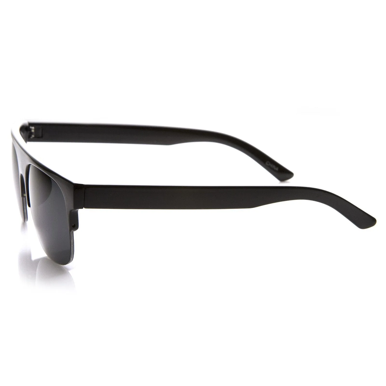 Retro Modern Super Flat Top Horned Rim Sunglasses 8694 sold by ZeroUV product image thumbnail 3