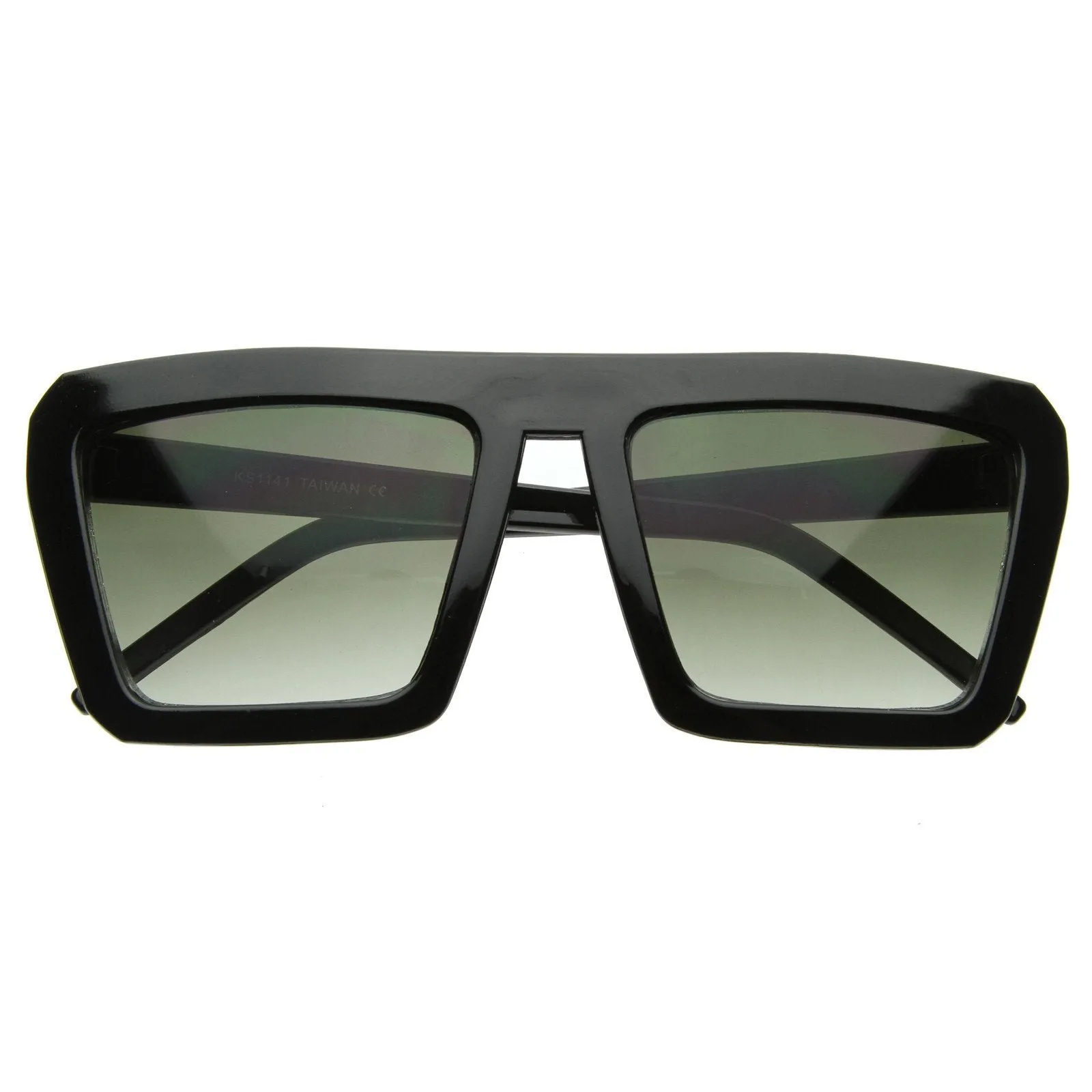 Retro 80's Futuristic Flat Top Square Aviator Sunglasses 2938 sold by ZeroUV product image thumbnail 5