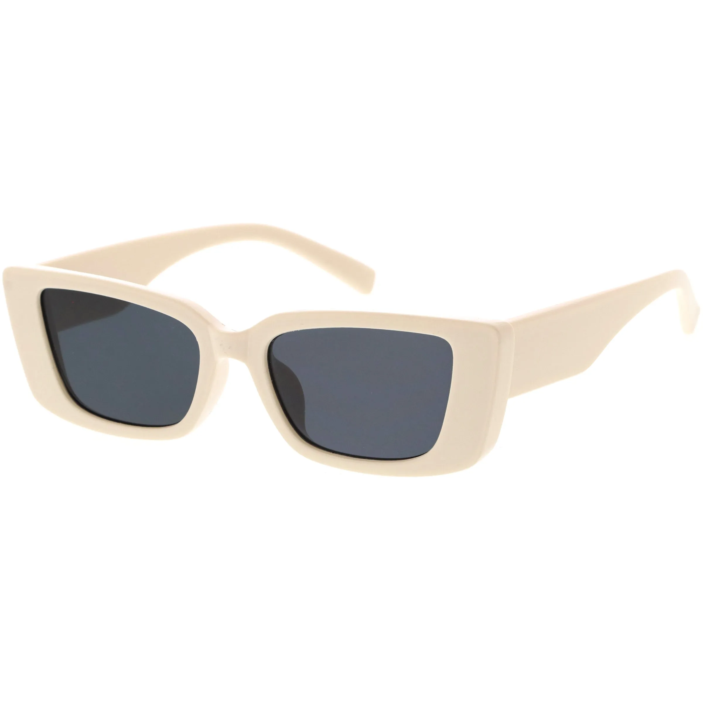 Bold Thick Rimmed Retro Square Cat Eye Sunglasses D256 sold by ZeroUV product image thumbnail 2