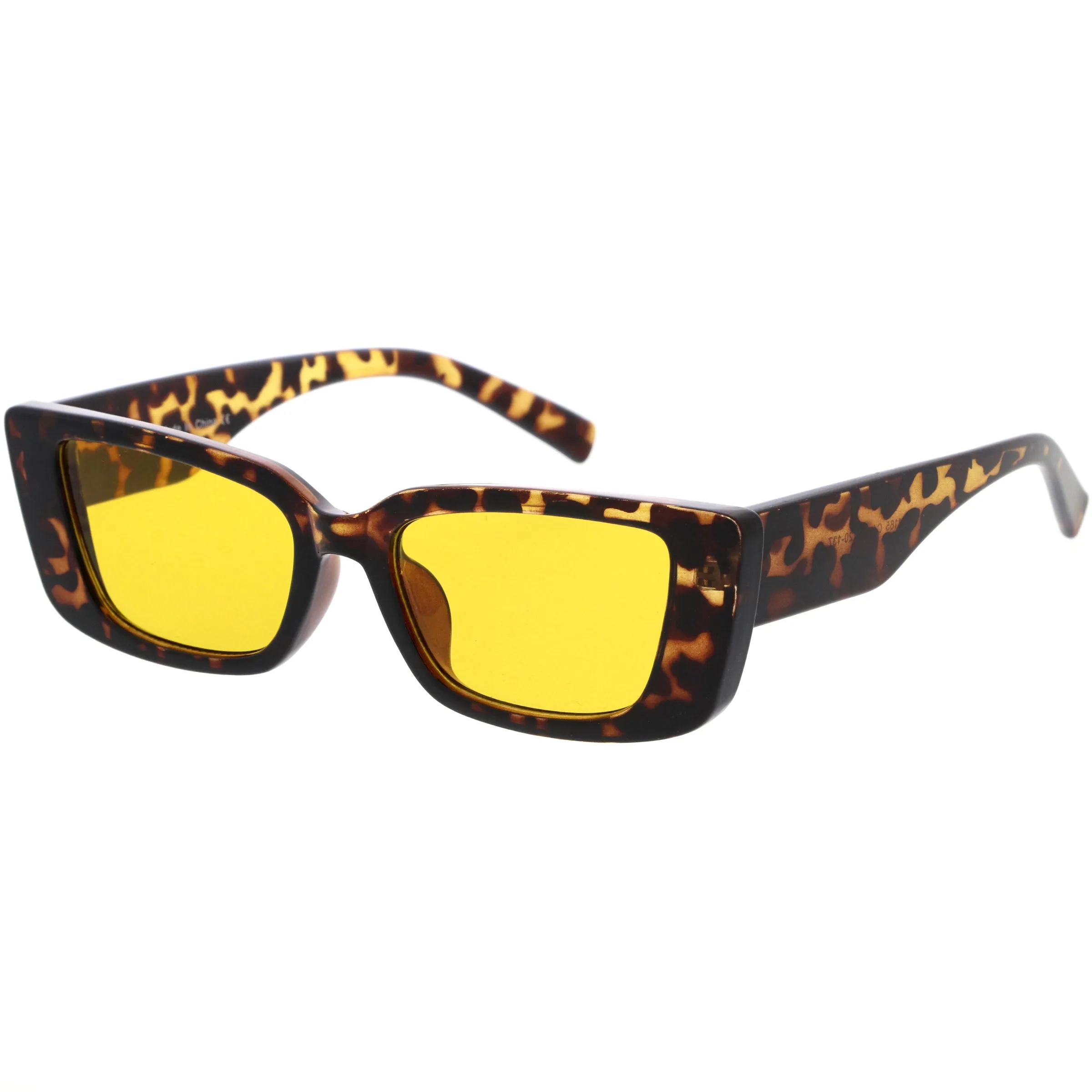 Bold Thick Rimmed Retro Square Cat Eye Sunglasses D256 sold by ZeroUV product image thumbnail 5