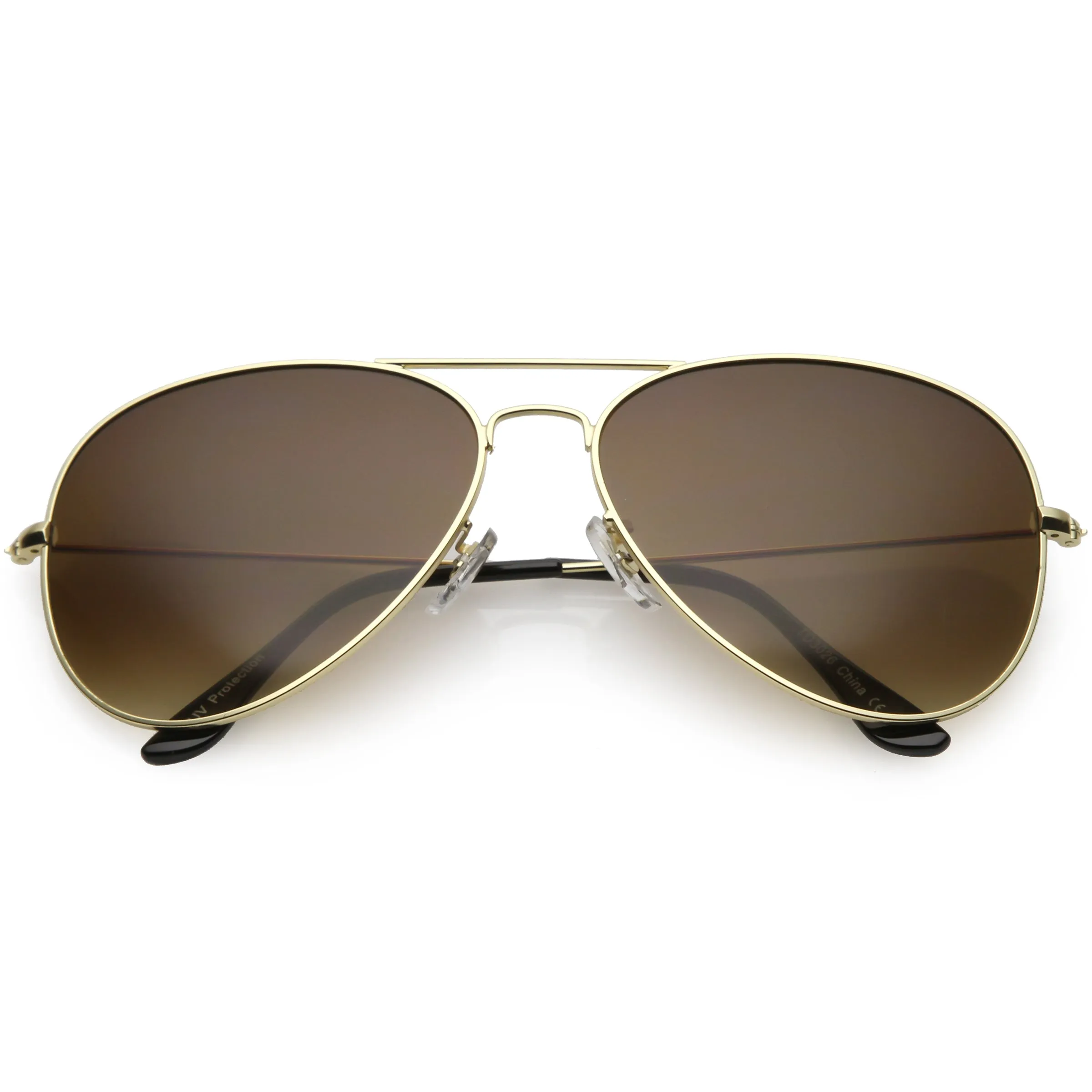 Large Full Metal Aviator Gradient Lens Sunglasses C764 60mm sold by ZeroUV
