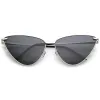 Oversize Thin Metal Cat Eye Butterfly Frame Sunglasses C201 sold by ZeroUV