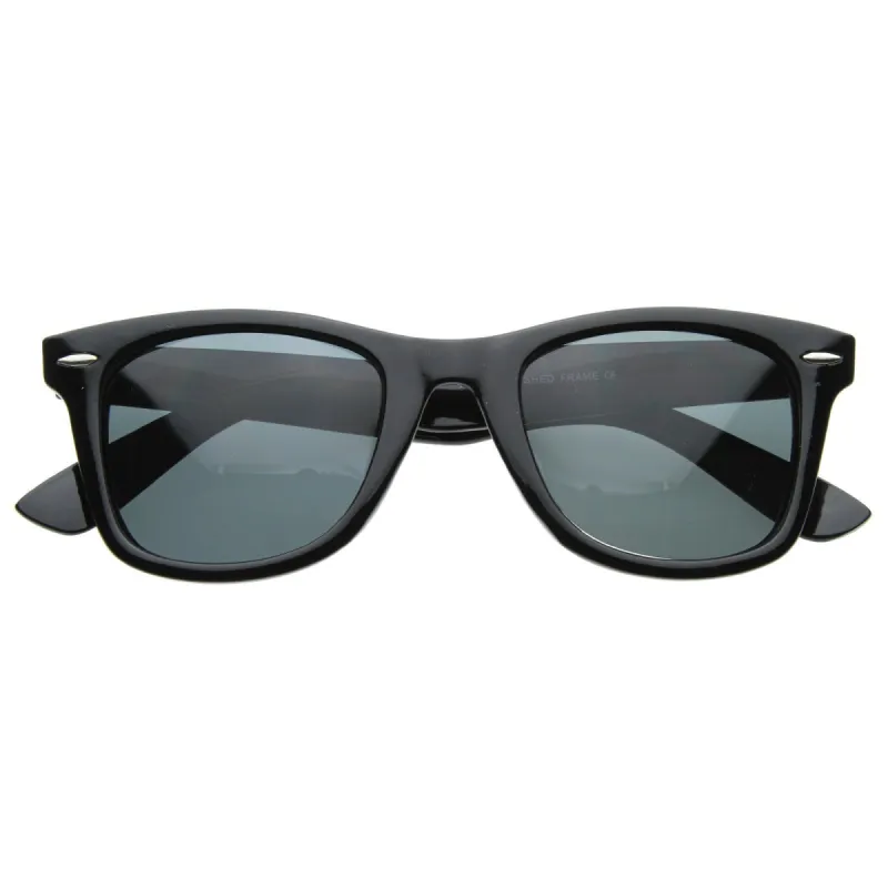 Classic Retro Polarized Lens Horned Rim Sunglasses 6107 52mm sold by ZeroUV