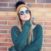 Women's Designer Two Tone Round Sunglasses sold by ZeroUV