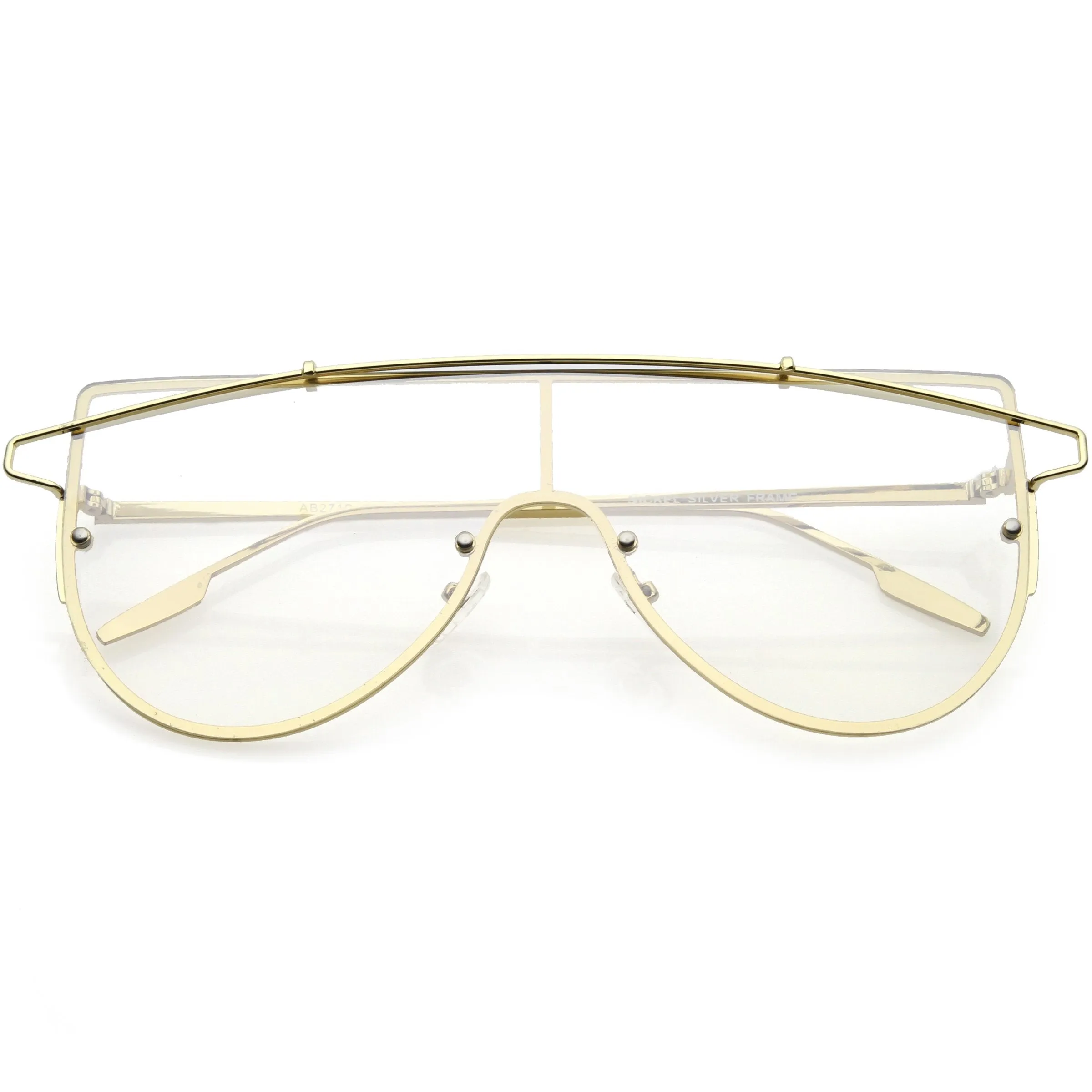 Retro Futuristic Shield Mono Lens Color Tone Sunglasses C484 sold by ZeroUV