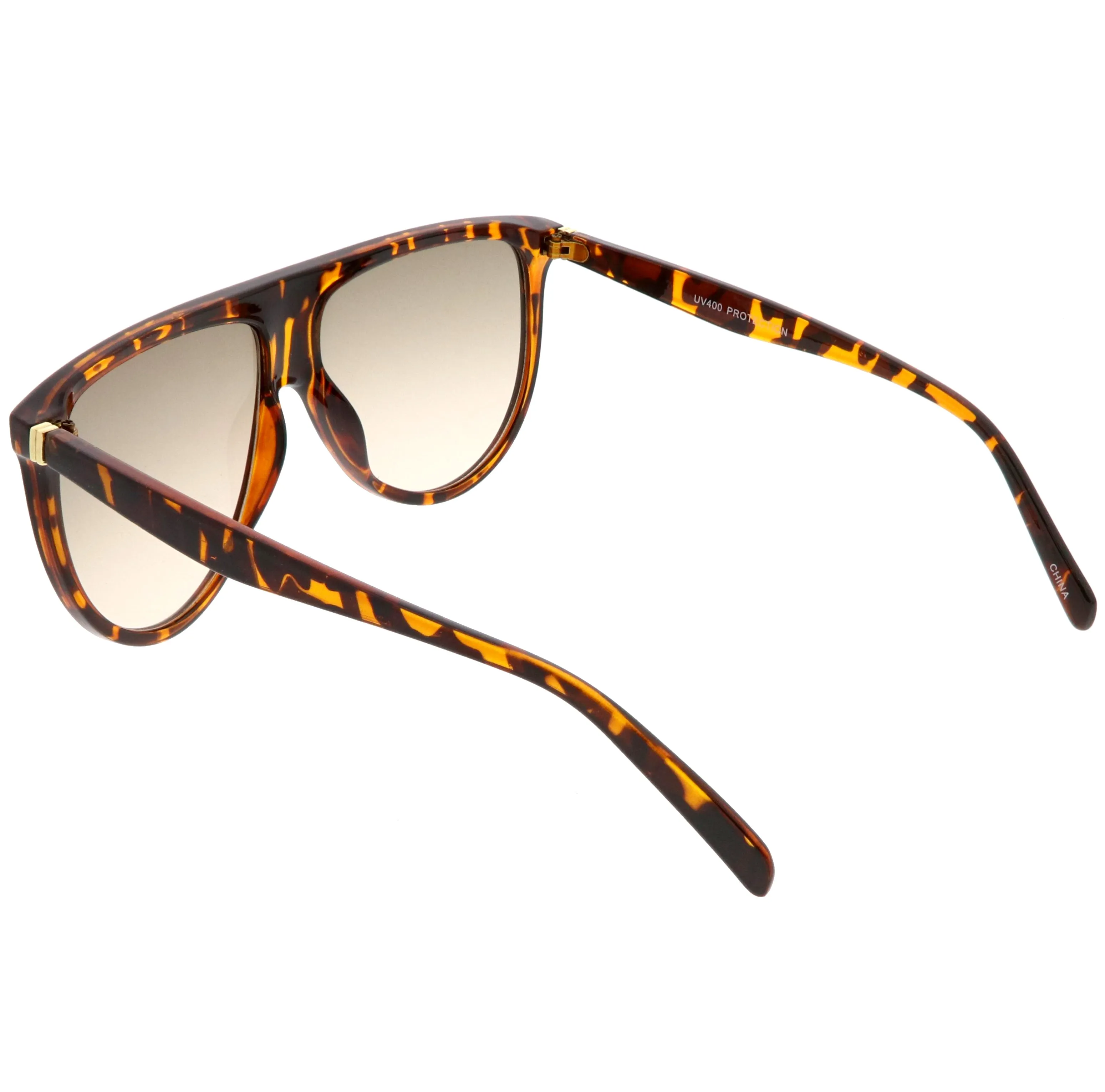 Oversize Retro Flat Top Colored Gradient Lens Aviator Sunglasses C391 sold by ZeroUV product image thumbnail 4