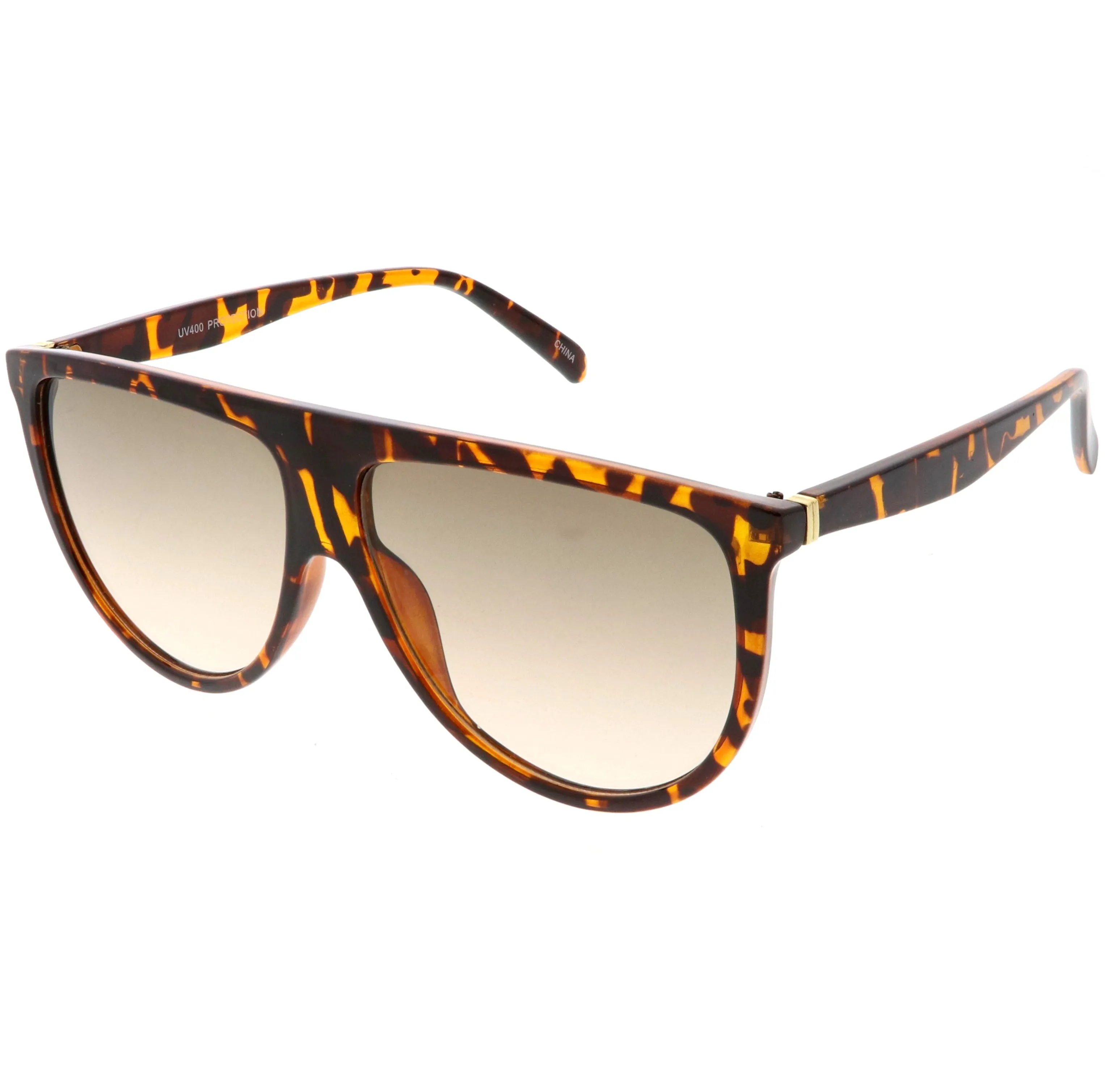 Oversize Retro Flat Top Colored Gradient Lens Aviator Sunglasses C391 sold by ZeroUV product image thumbnail 2