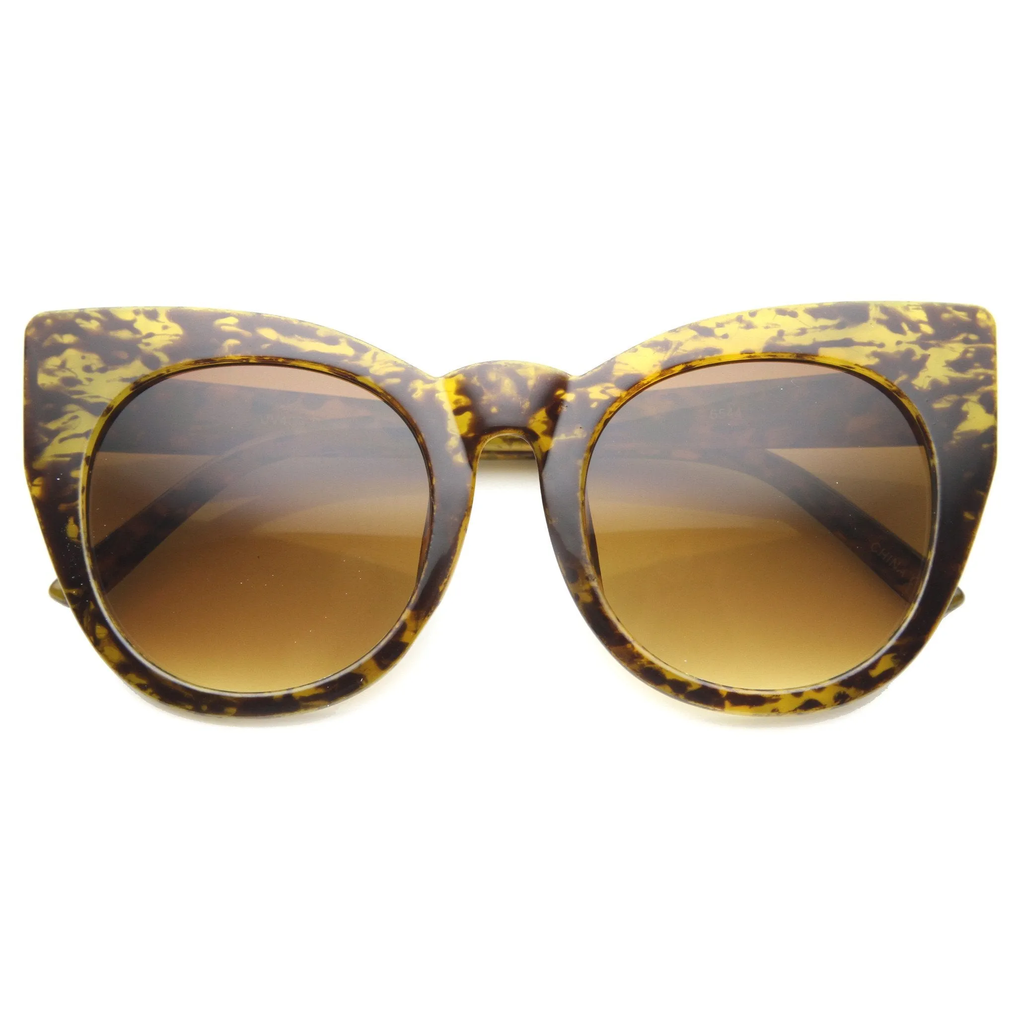 Women's Oversize Cat Eye Marble Print Sunglasses 9973 sold by ZeroUV product image thumbnail 3