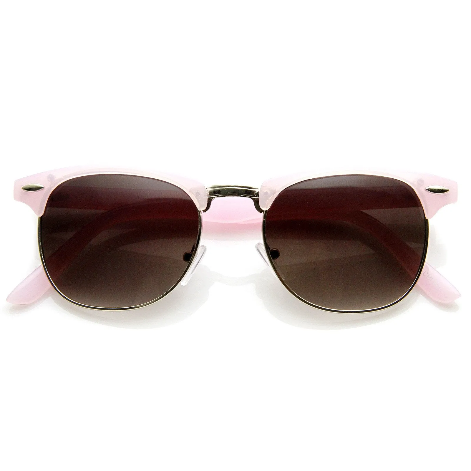 Cute Pastel Colors Horned Rim Half Frame Womens Sunglasses 8955 sold by ZeroUV
