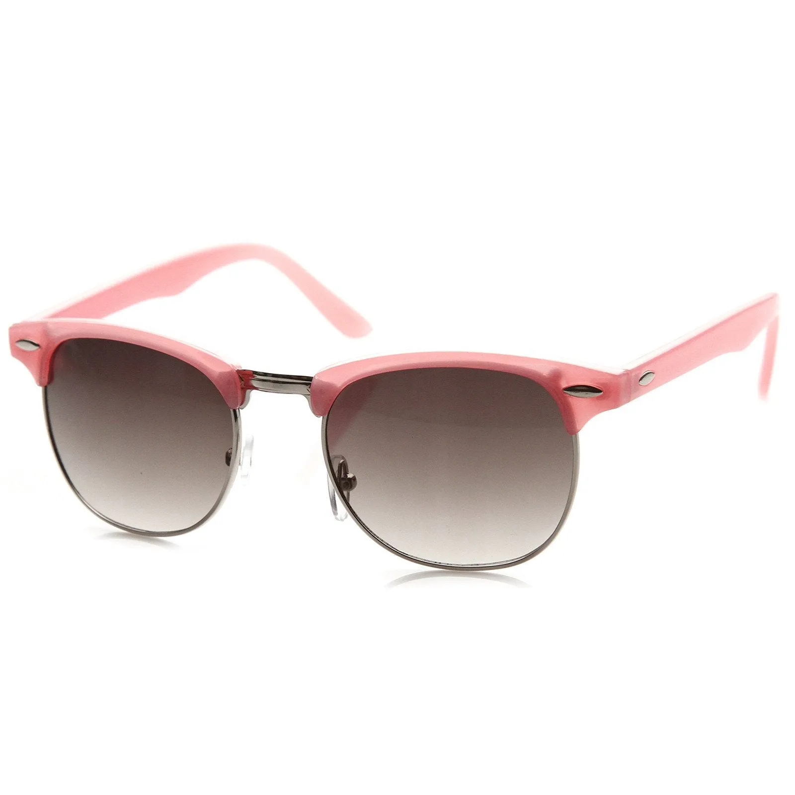 Cute Pastel Colors Horned Rim Half Frame Womens Sunglasses 8955 sold by ZeroUV product image thumbnail 4