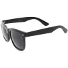 Oversize Wide Arm Metal Rivet Horn Rimmed Sunglasses C693 sold by ZeroUV