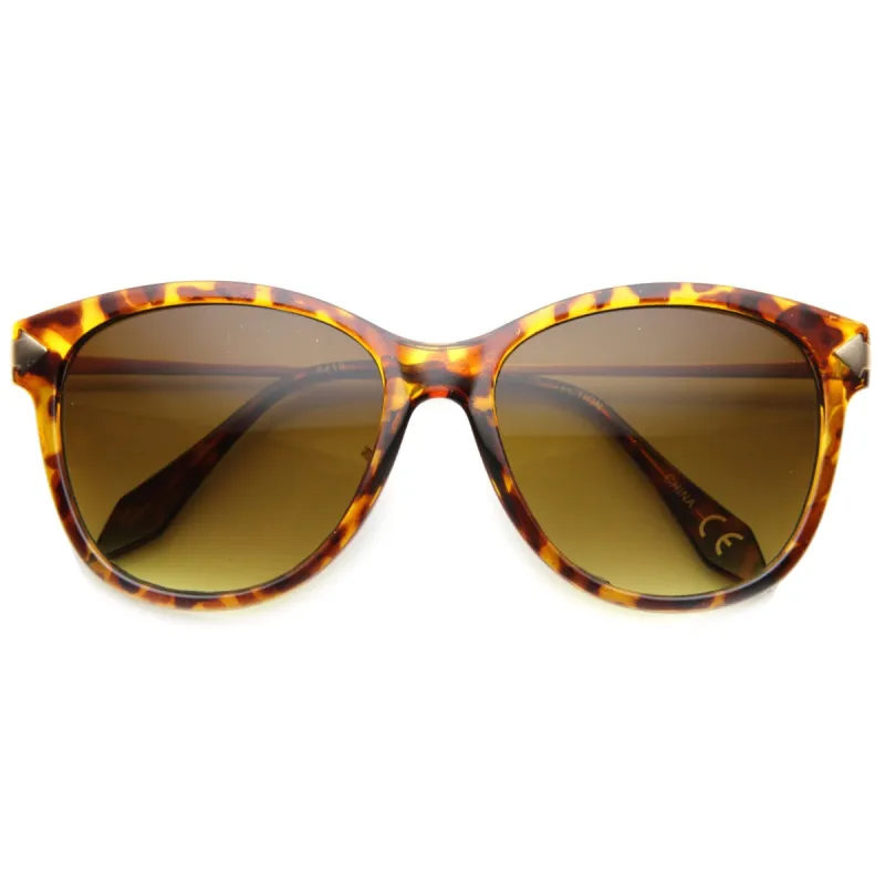 Women's Designer Cat Eye Sunglasses With Metal Temples 9836 sold by ZeroUV