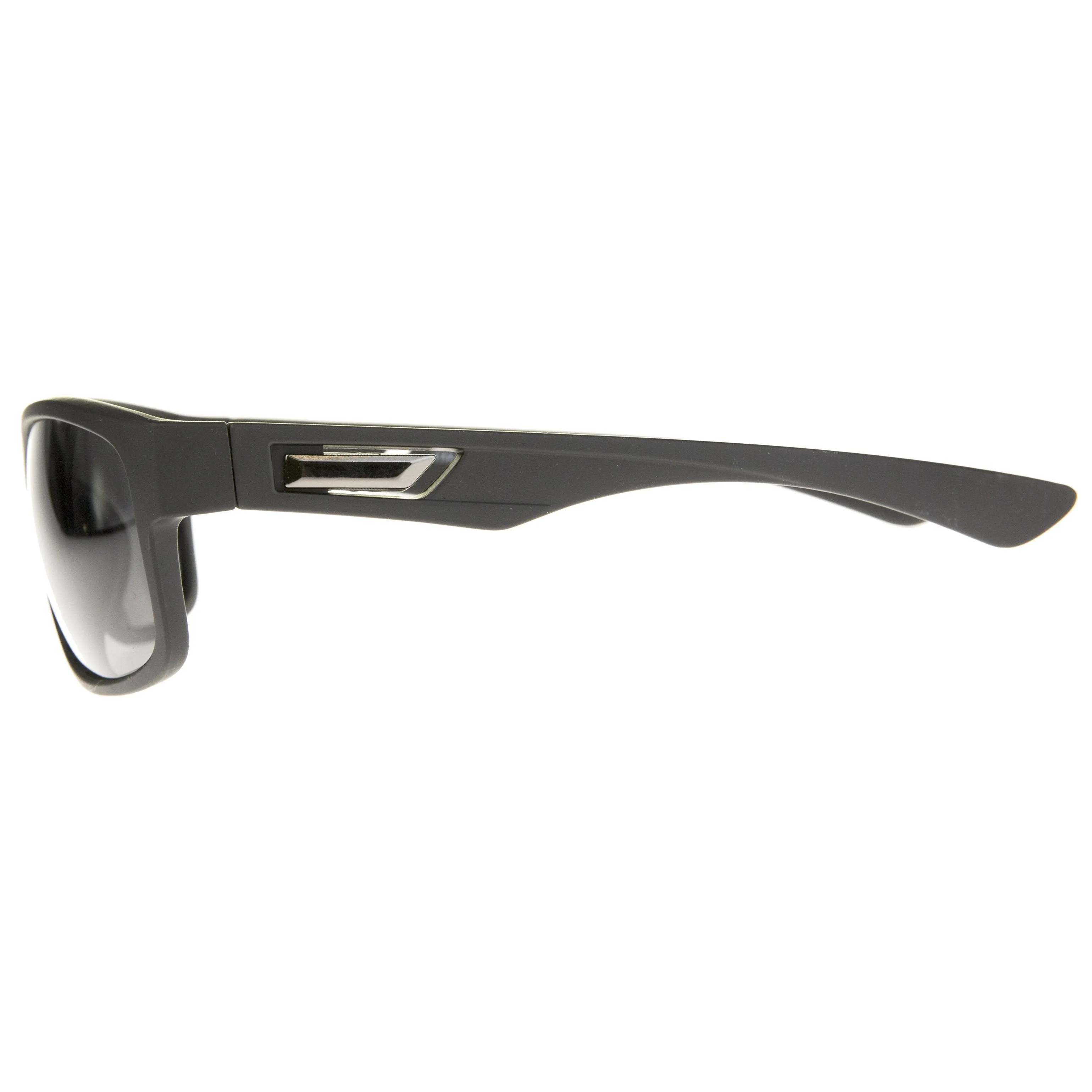 Men's Rubberized Matte Shark Fin Temple Sport Sunglasses A419 sold by ZeroUV product image thumbnail 4