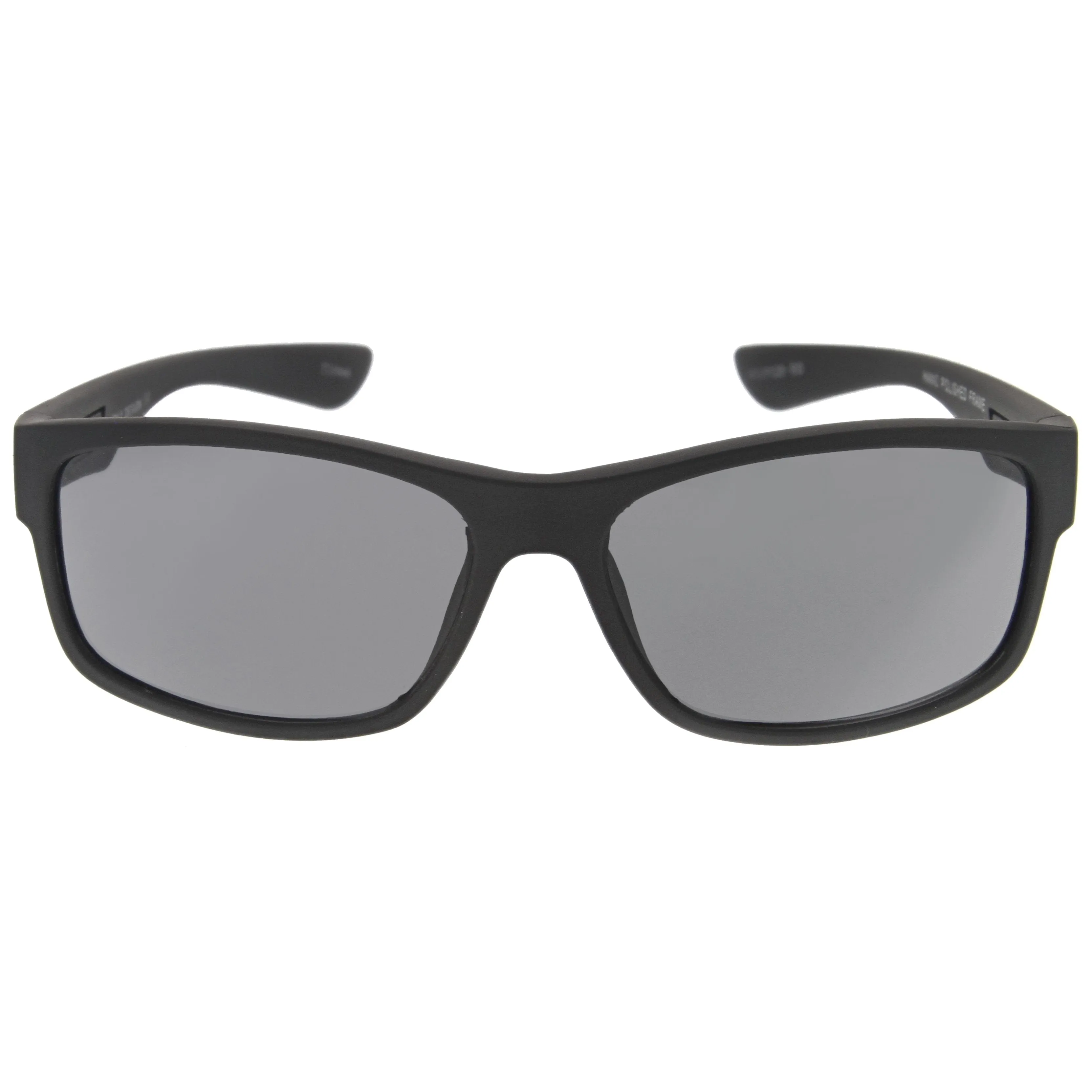 Men's Rubberized Matte Shark Fin Temple Sport Sunglasses A419 sold by ZeroUV