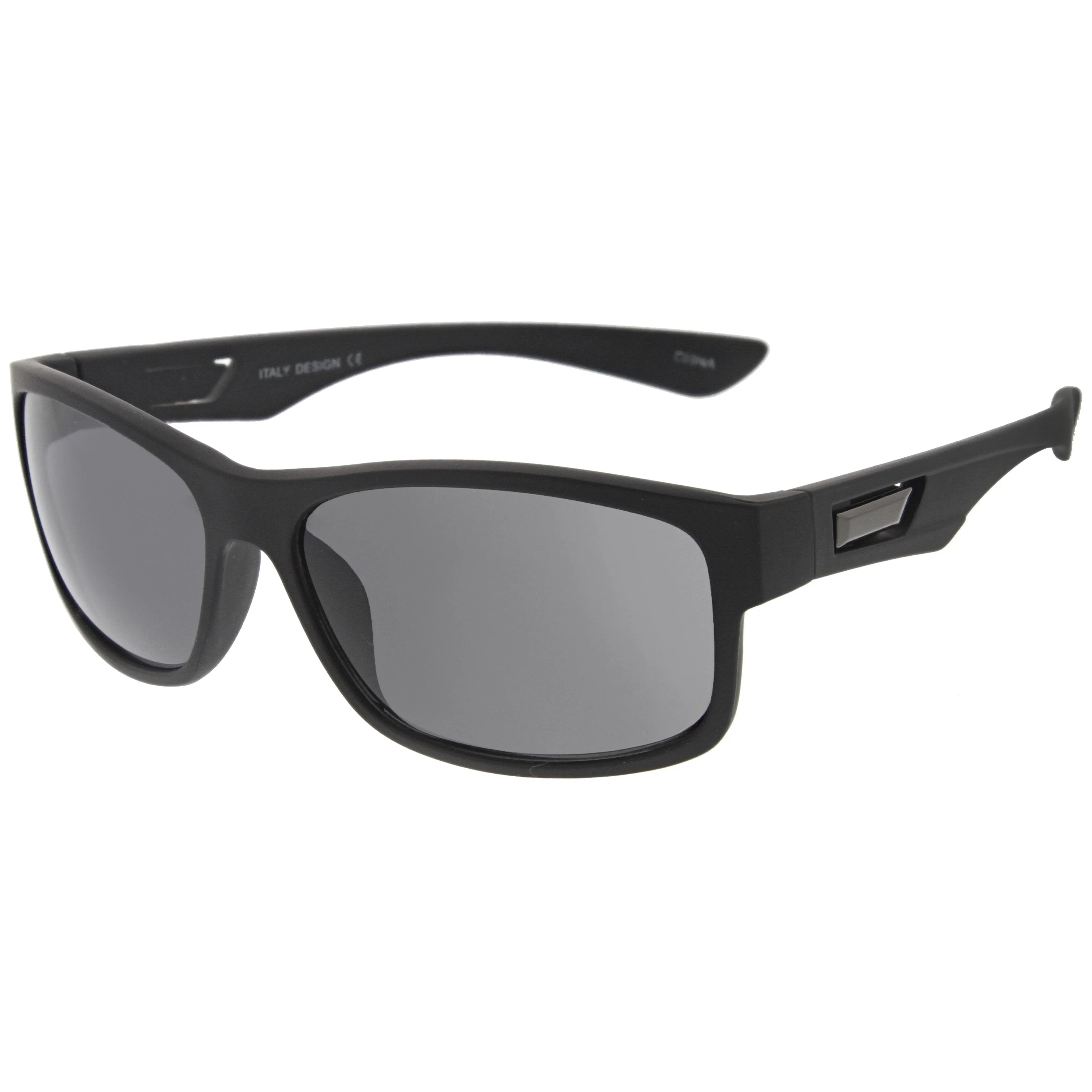 Men's Rubberized Matte Shark Fin Temple Sport Sunglasses A419 sold by ZeroUV product image thumbnail 2
