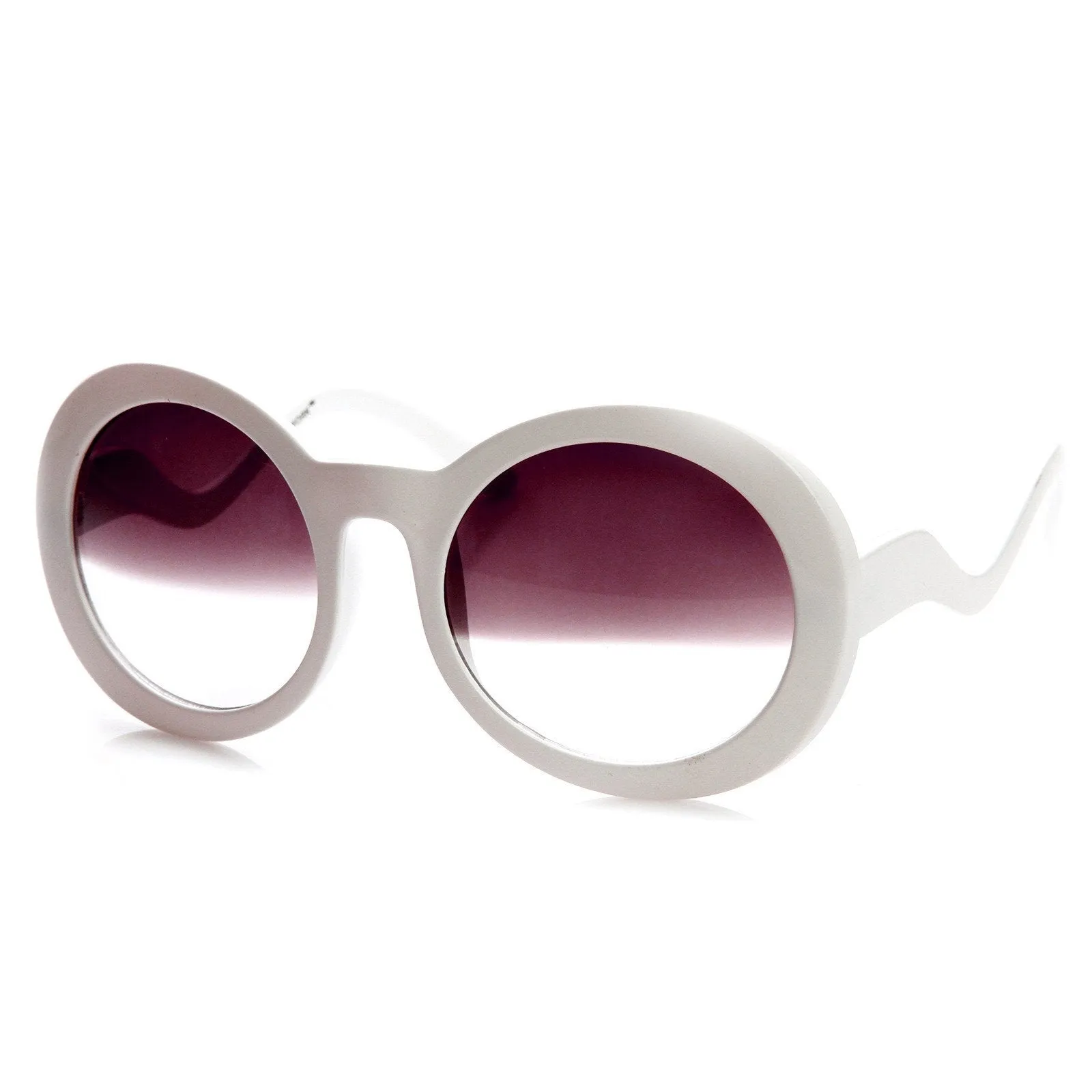 Trendy Fashion Inspired Womens Round Half Tint Sunglasses 8888 sold by ZeroUV product image thumbnail 5