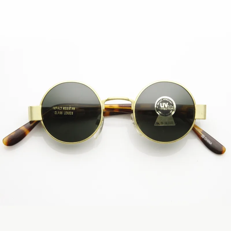 Steampunk Vintage Round Circle Spectacles Sunglasses 7014 sold by ZeroUV