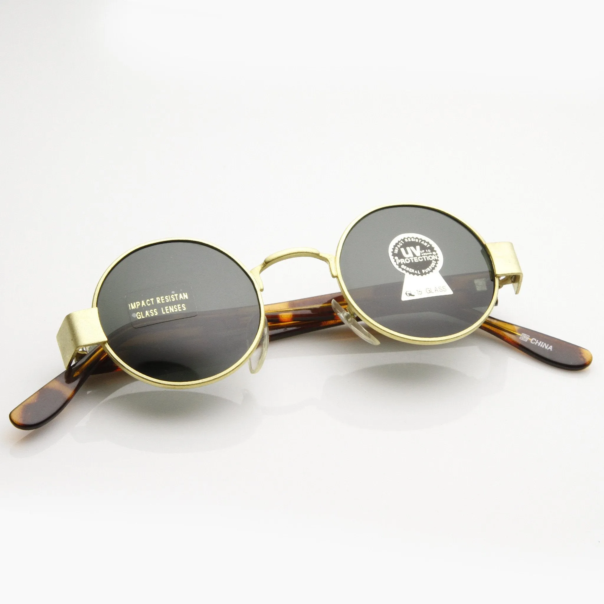 Steampunk Vintage Round Circle Spectacles Sunglasses 7014 sold by ZeroUV product image thumbnail 3