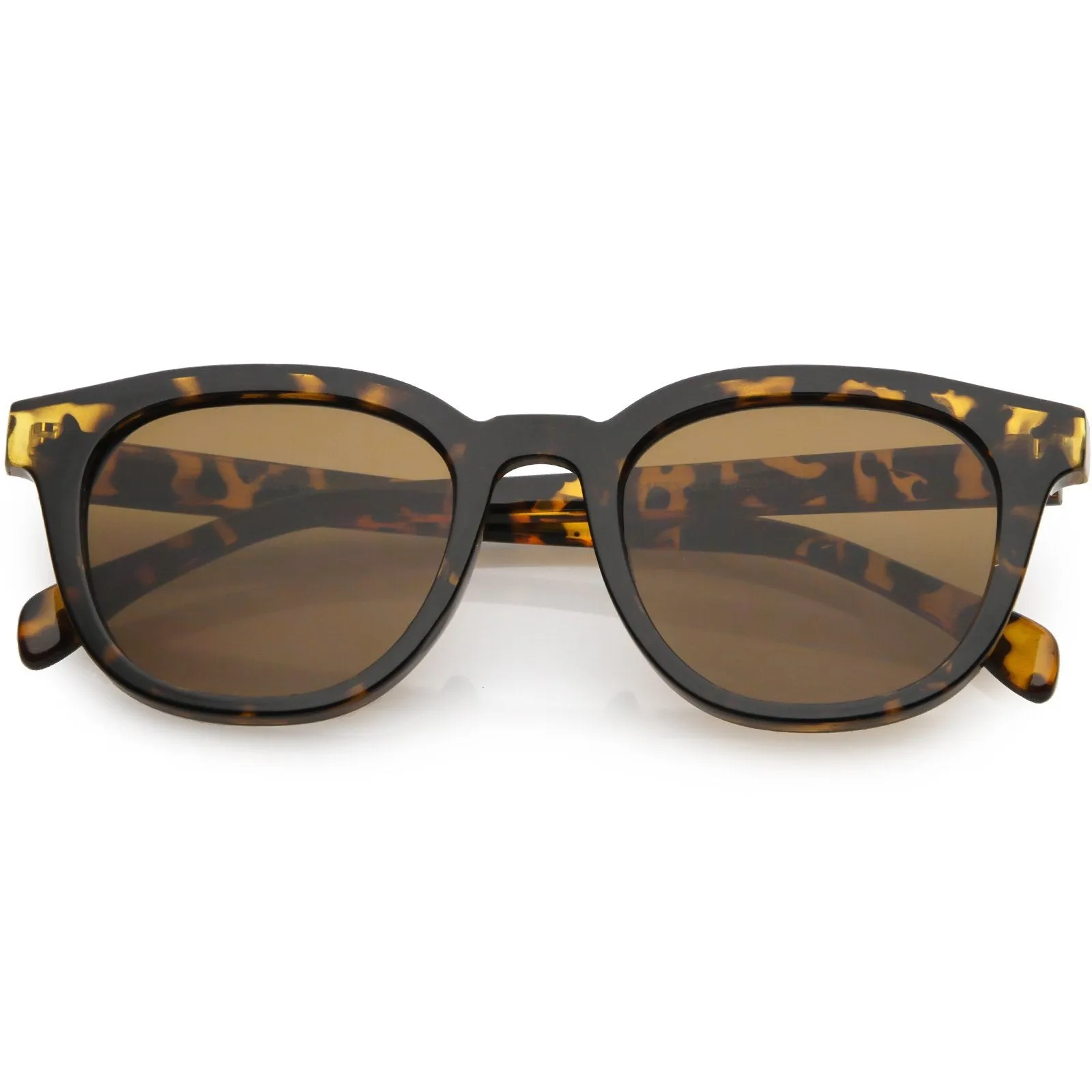 Retro Modern Horned Rim Flat Lens Dapper Sunglasses C835 sold by ZeroUV product image thumbnail 5