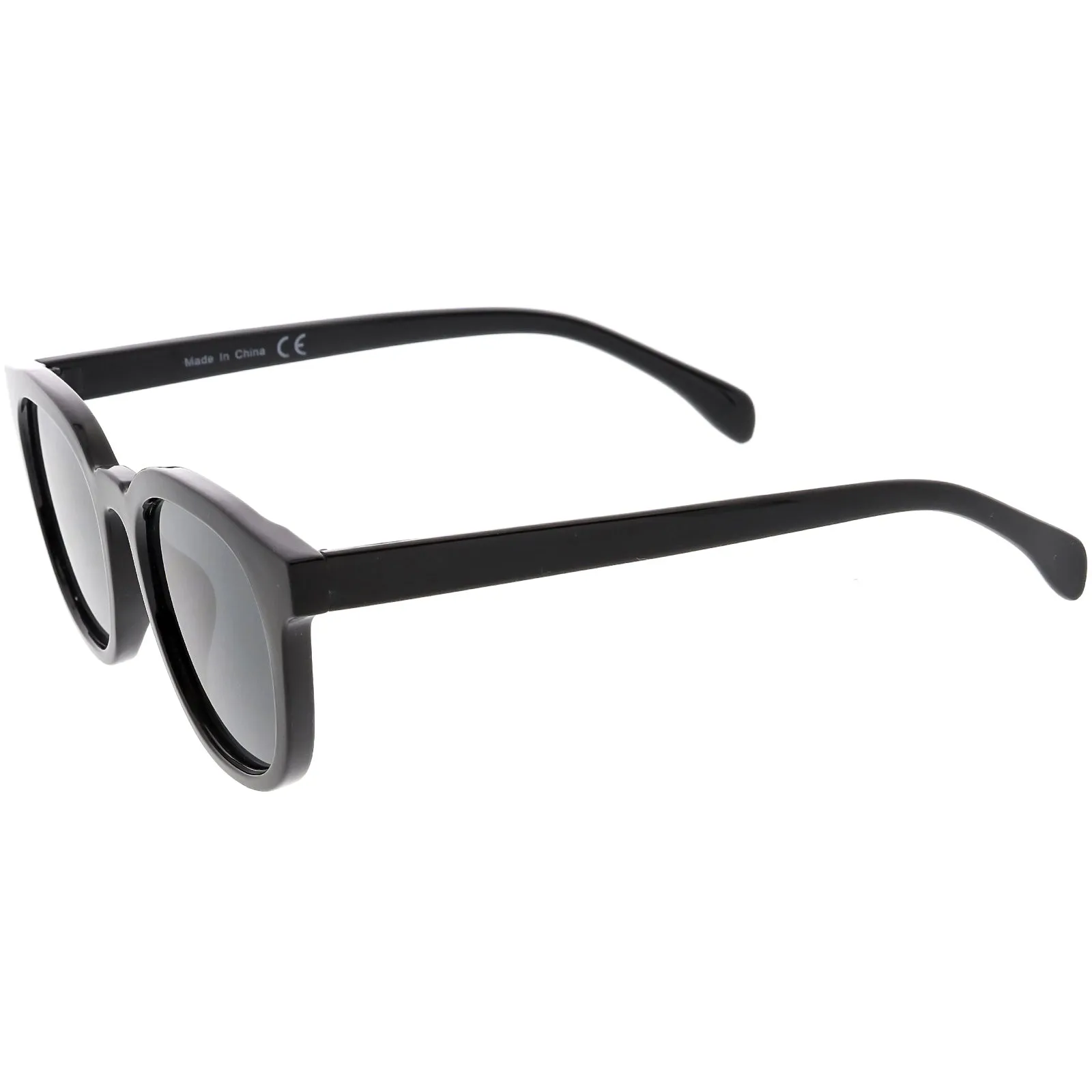 Retro Modern Horned Rim Flat Lens Dapper Sunglasses C835 sold by ZeroUV product image thumbnail 3