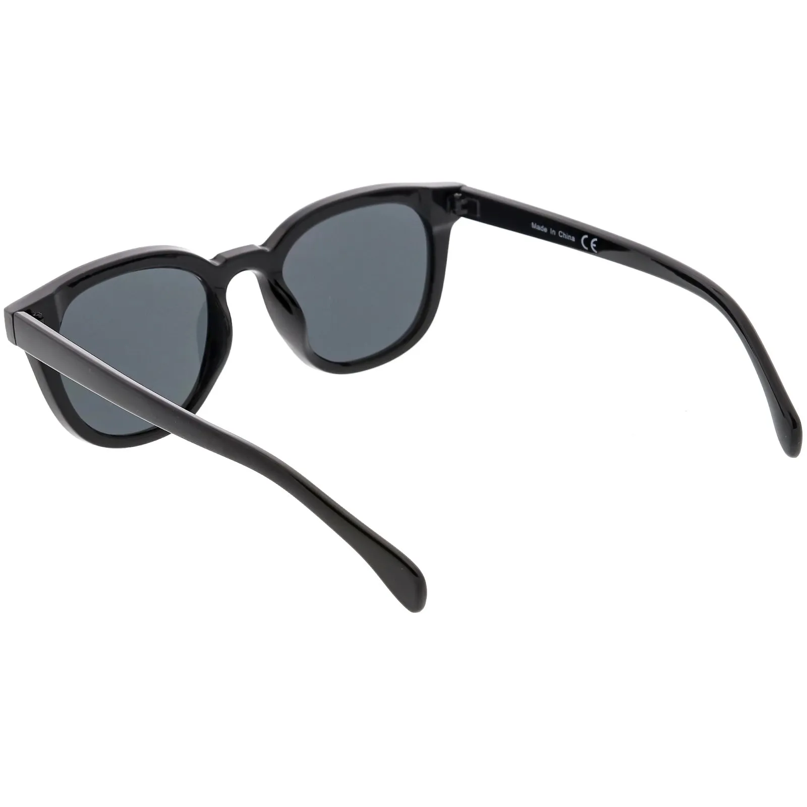 Retro Modern Horned Rim Flat Lens Dapper Sunglasses C835 sold by ZeroUV product image thumbnail 4