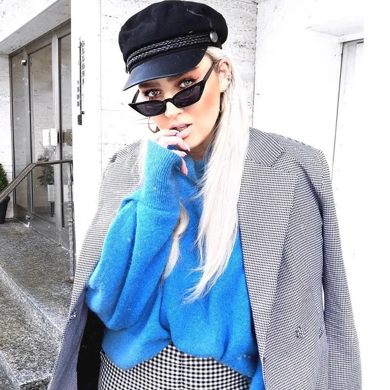 Women's 90's Thin Retro Pointed Cat Eye Sunglasses sold by ZeroUV product image thumbnail 4