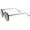 Modern Rimless Mirrored Flat Lens Aviator Sunglasses A823 sold by ZeroUV