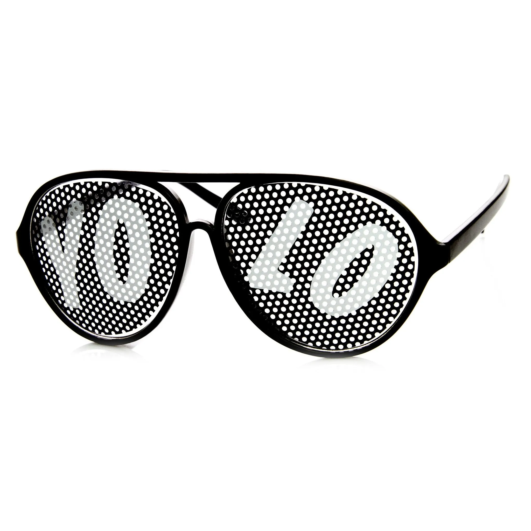 Party YOLO Summer Retro Aviator Glasses 8855 sold by ZeroUV product image thumbnail 2