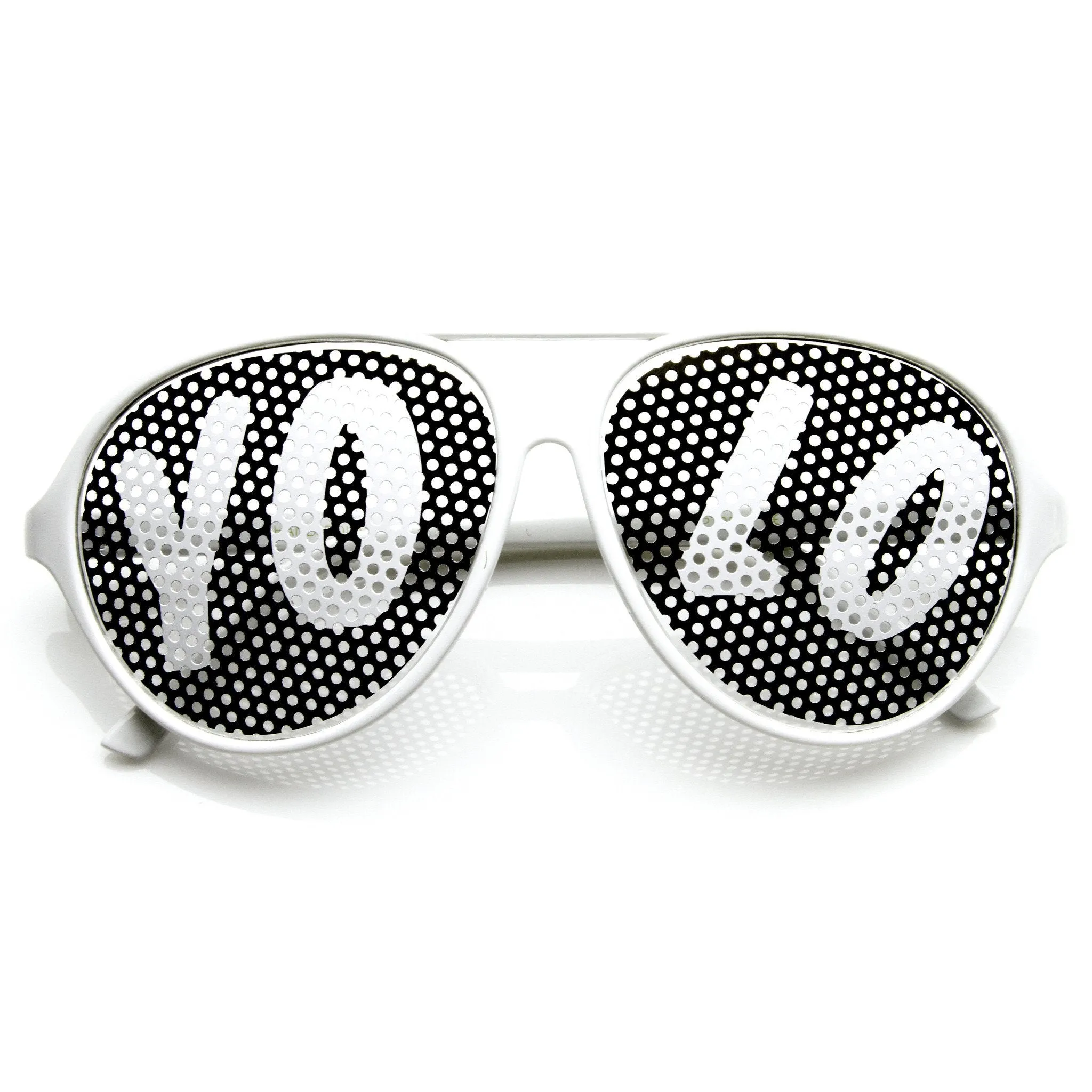 Party YOLO Summer Retro Aviator Glasses 8855 sold by ZeroUV product image thumbnail 3