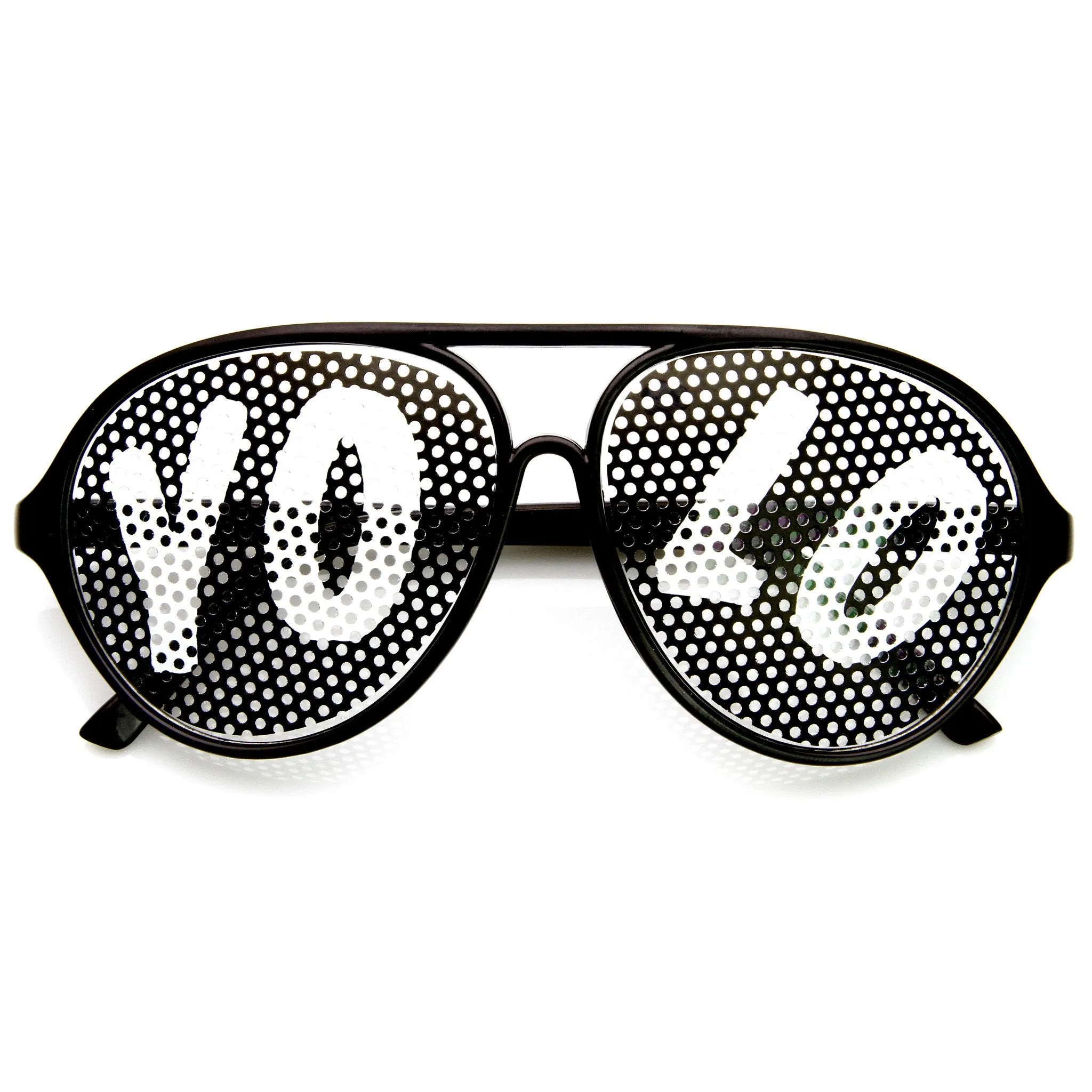 Party YOLO Summer Retro Aviator Glasses 8855 sold by ZeroUV