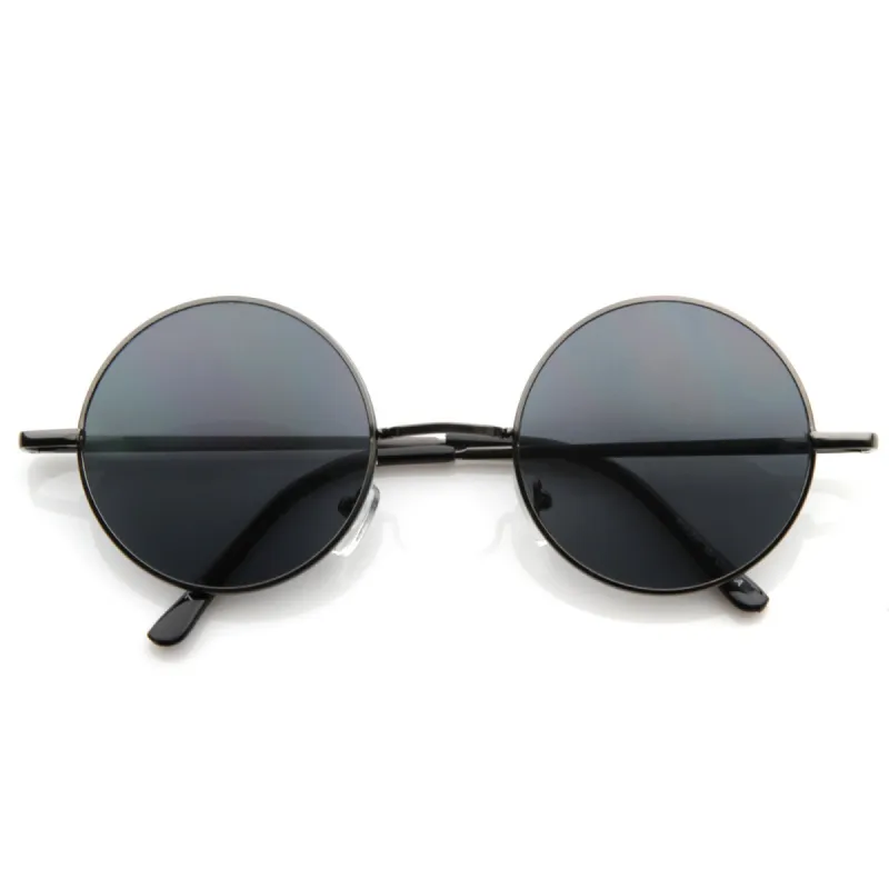 Retro Hippie Metal Lennon Round Color Lens Sunglasses sold by ZeroUV