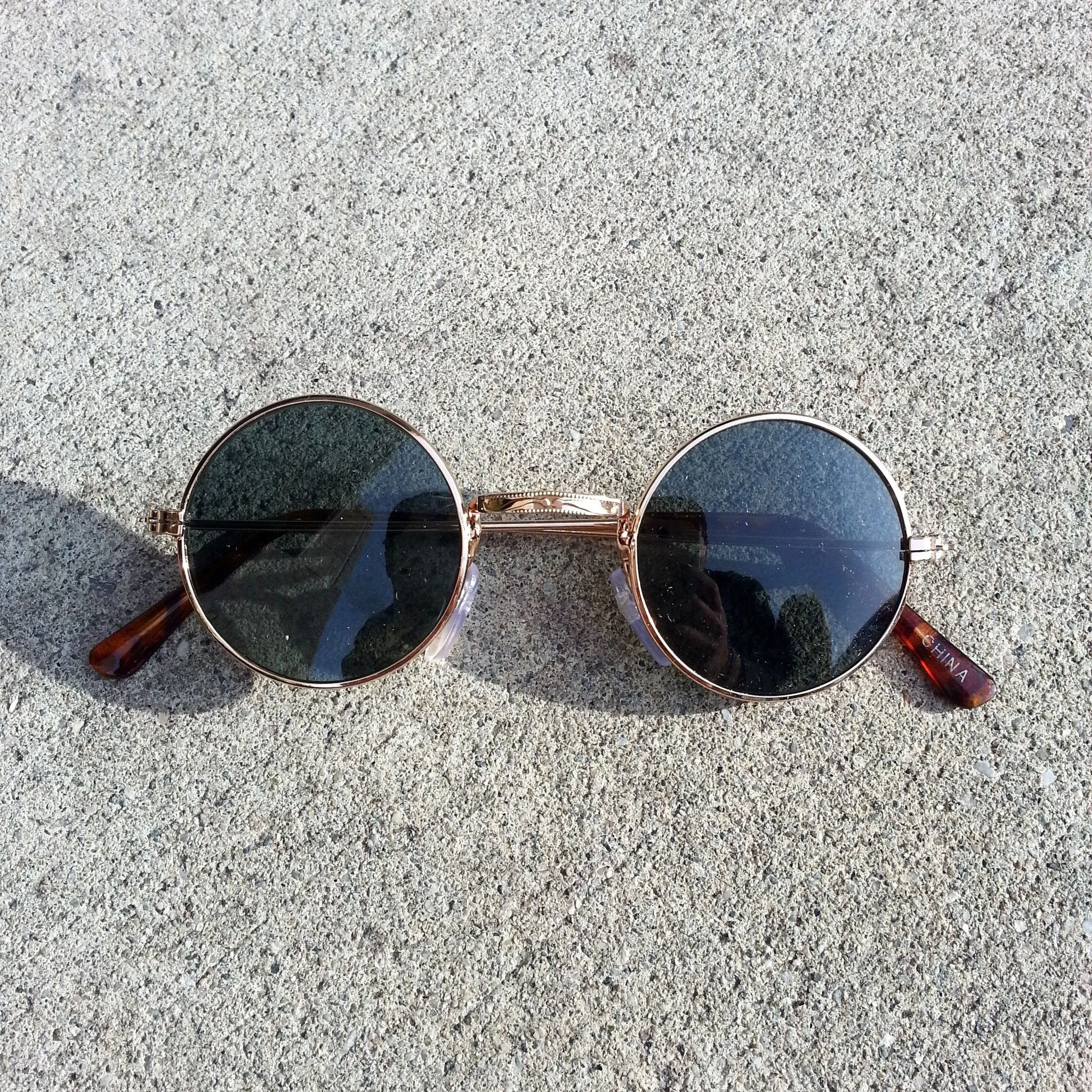 Genuine Steampunk Vintage Round Spectacles Sunglasses 7012 sold by ZeroUV product image thumbnail 2