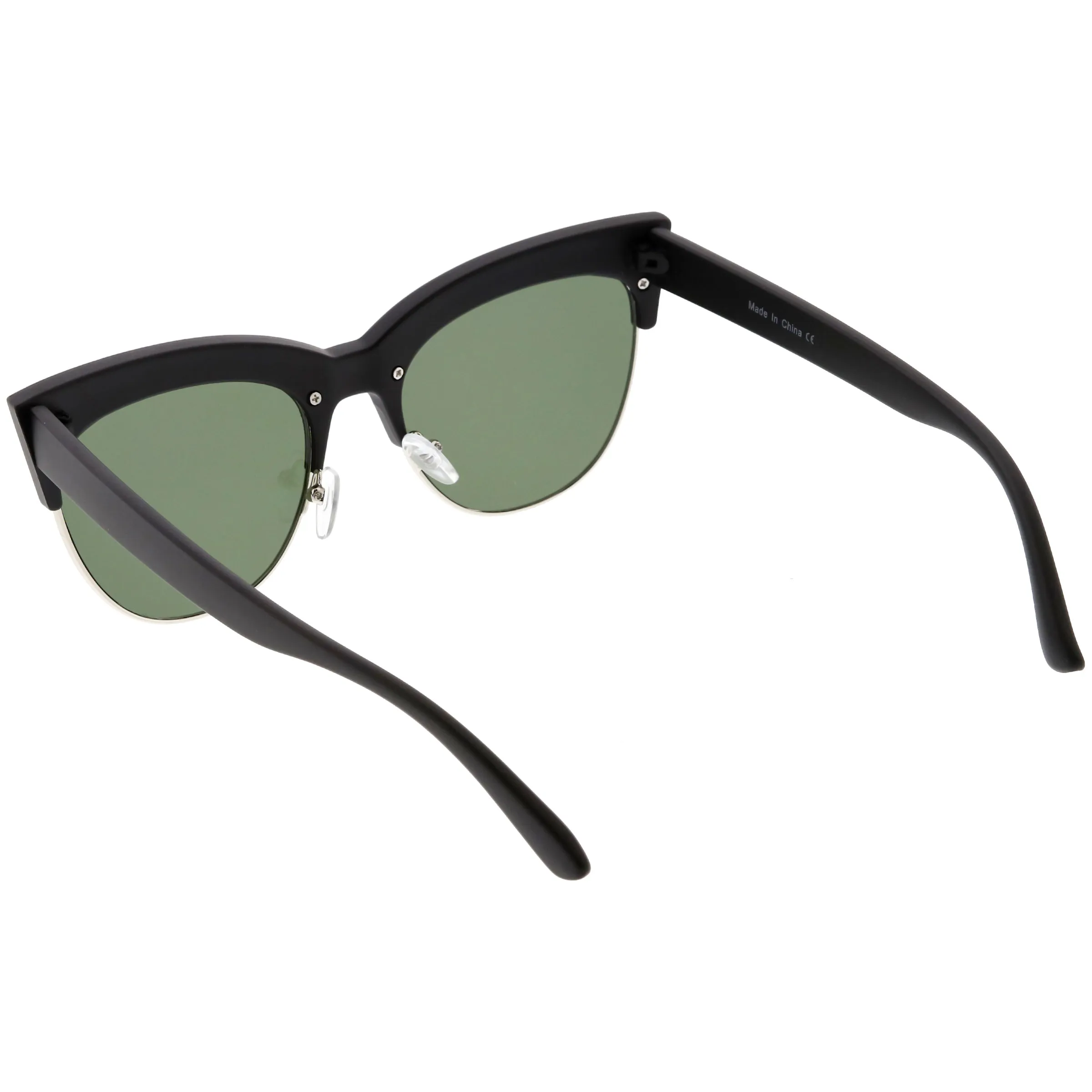 Women's Modern Hot Tip Pointed Half Frame Cat Eye Sunglasses C852 sold by ZeroUV product image thumbnail 4