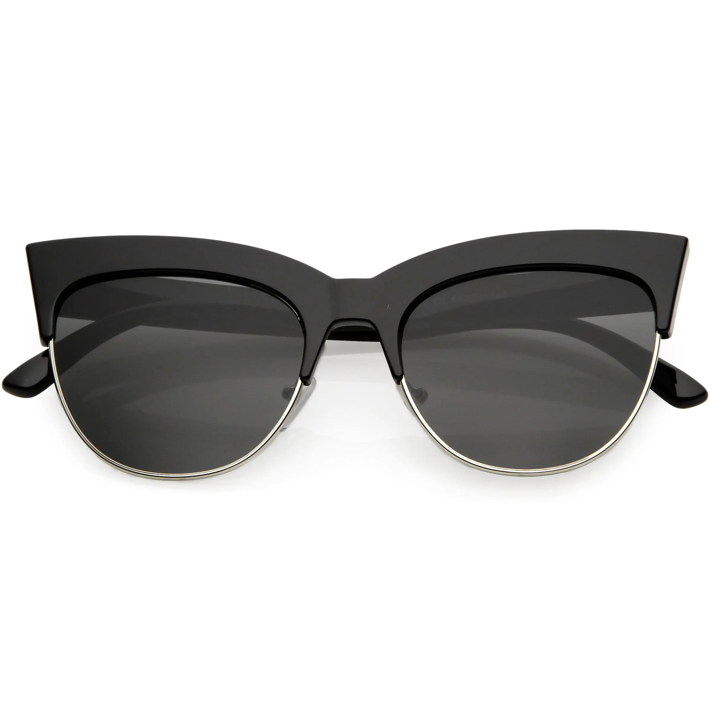Women's Modern Hot Tip Pointed Half Frame Cat Eye Sunglasses C852 sold by ZeroUV product image thumbnail 5