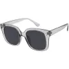 Posh Oversize Neutral Colored Lens Square Horn Rimmed Sunglasses D104 sold by ZeroUV