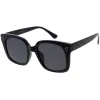 Posh Oversize Neutral Colored Lens Square Horn Rimmed Sunglasses D104 sold by ZeroUV