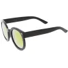 Round Retro Oversized Sunglasses for Women with Colored Mirror and Neutral Lens C687 sold by ZeroUV