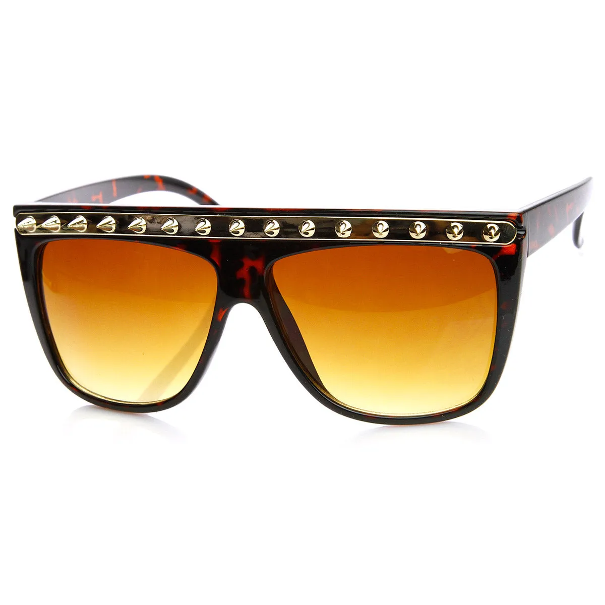 Womens Spiked Blogger Fashion Flat Top Sunglasses 8931 sold by ZeroUV product image thumbnail 2
