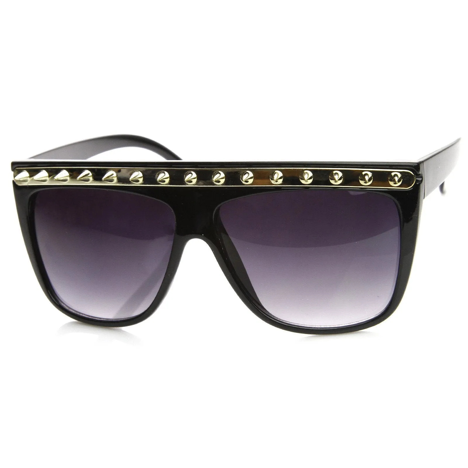 Womens Spiked Blogger Fashion Flat Top Sunglasses 8931 sold by ZeroUV product image thumbnail 4
