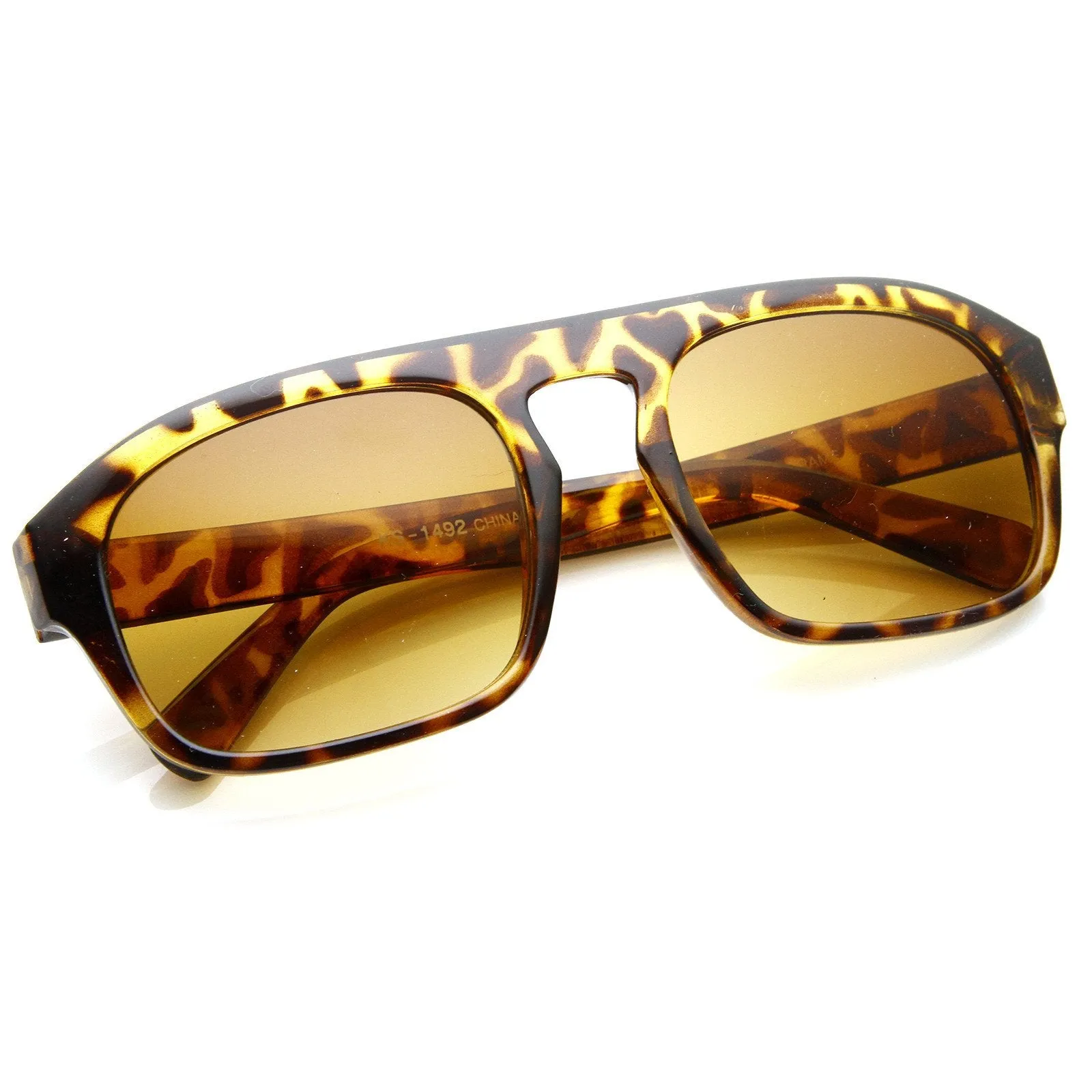 Mens European Fashion Center Cut Square Aviator Sunglasses 8655 sold by ZeroUV product image thumbnail 2