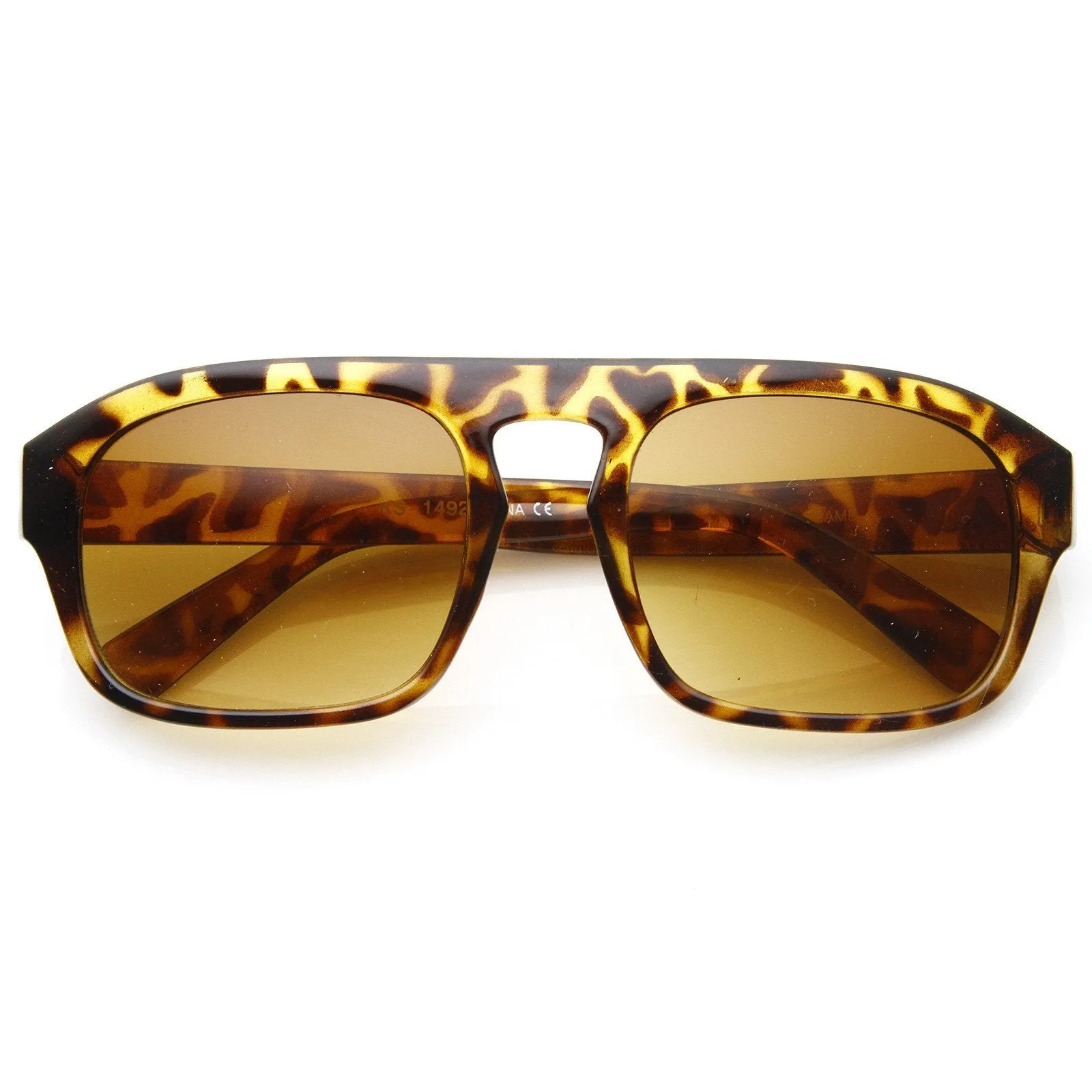 Mens European Fashion Center Cut Square Aviator Sunglasses 8655 sold by ZeroUV