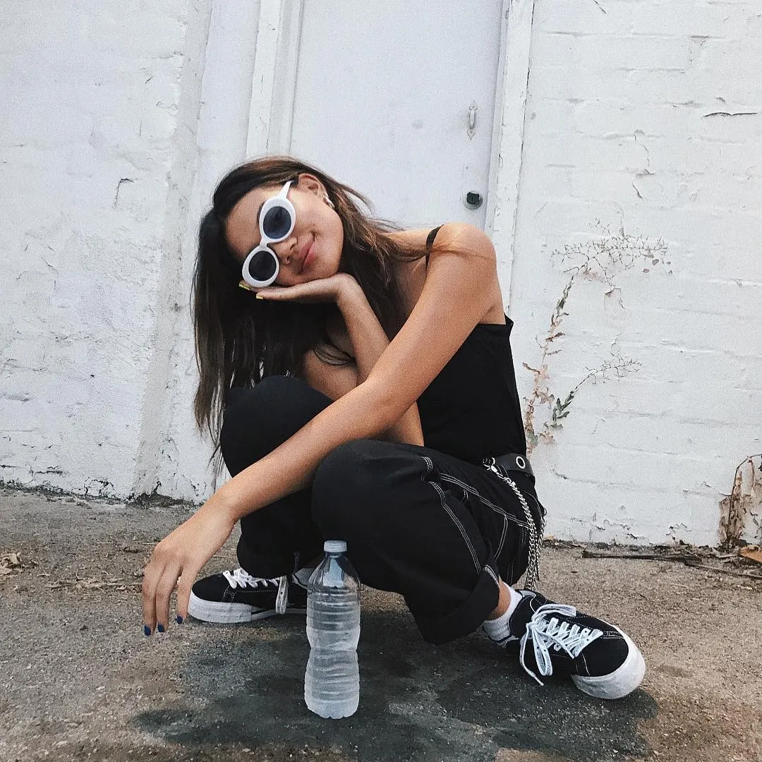Retro 1990's Fashion Oval Clout Goggle Sunglasses sold by ZeroUV product image thumbnail 3