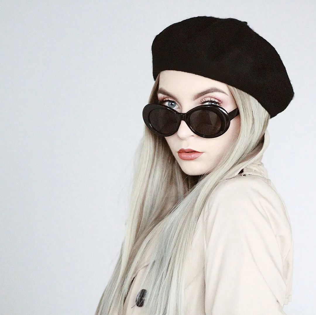 Retro 1990's Fashion Oval Clout Goggle Sunglasses sold by ZeroUV product image thumbnail 4