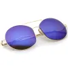Modern Thin Metal Frame Mirrored Flat Lens Sunglasses A788 sold by ZeroUV