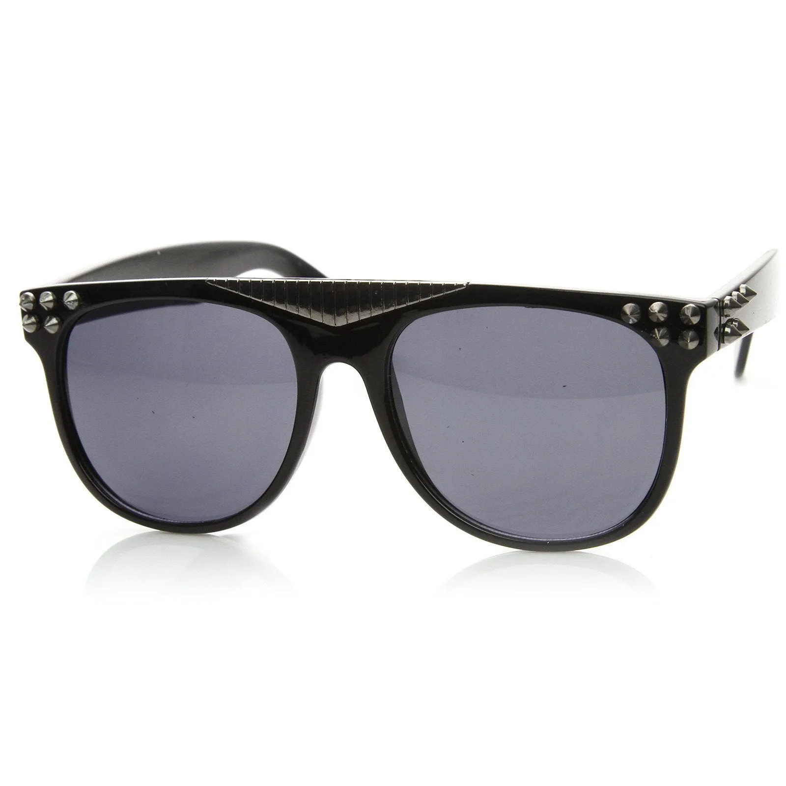 Trendy Fashion Retro Flat Top Spiked Horned Rim Sunglasses 8968 sold by ZeroUV product image thumbnail 5
