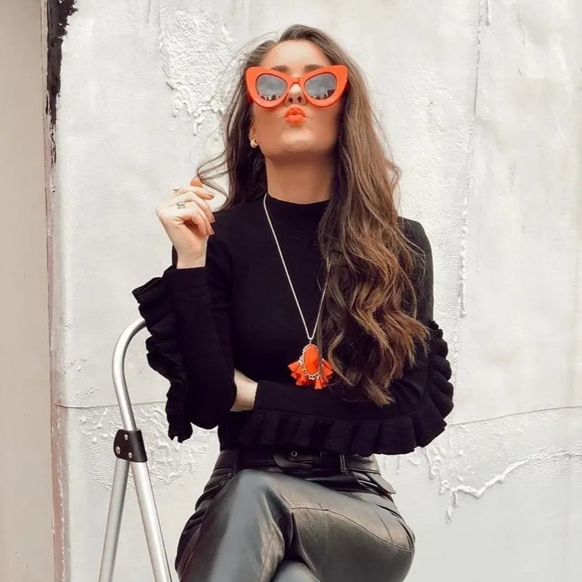 Retro Mod Super Trendy Women's Fashion Cat Eye Sunglasses 9233 sold by ZeroUV product image thumbnail 3